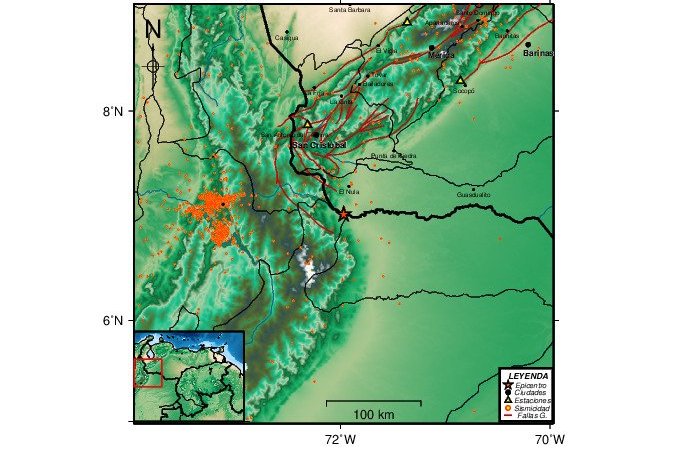 Funvisis reportó sismo de magnitud 3.0 en el oeste de Apure