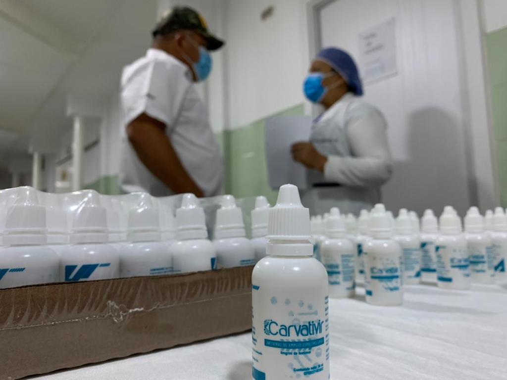 1.247 unidades de Carvativir para pacientes con Covid-19, llegaron a Lara