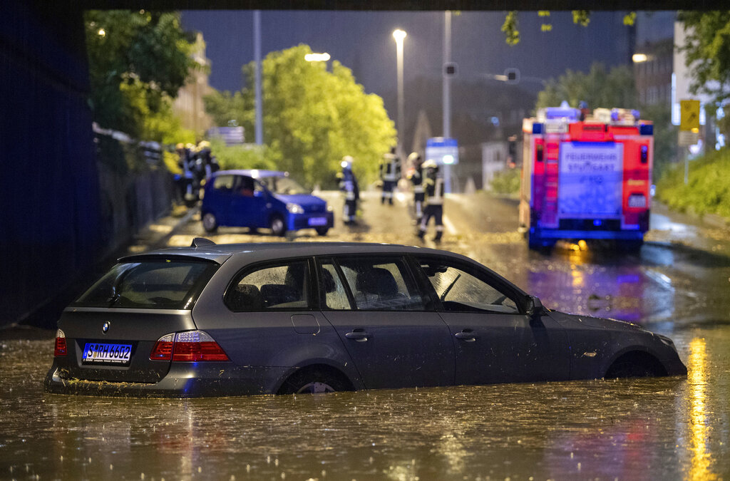 Lluvias en Alemania dejaron choques e inundaciones