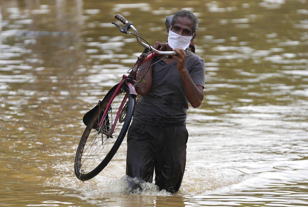 Lluvias en Sri Lanka dejan 16 muertos y miles de desplazados