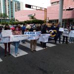 Delsa Solórzano lidera protesta en Caracas ante fiscal del CPI