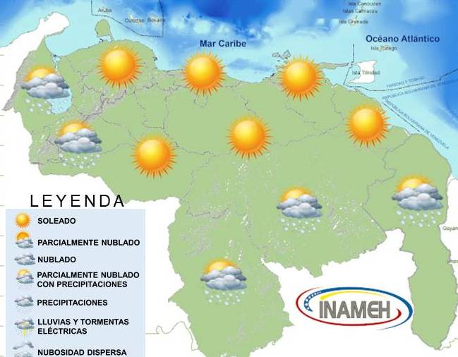 Inameh pronostica poca probabilidad de lluvias en gran parte del país