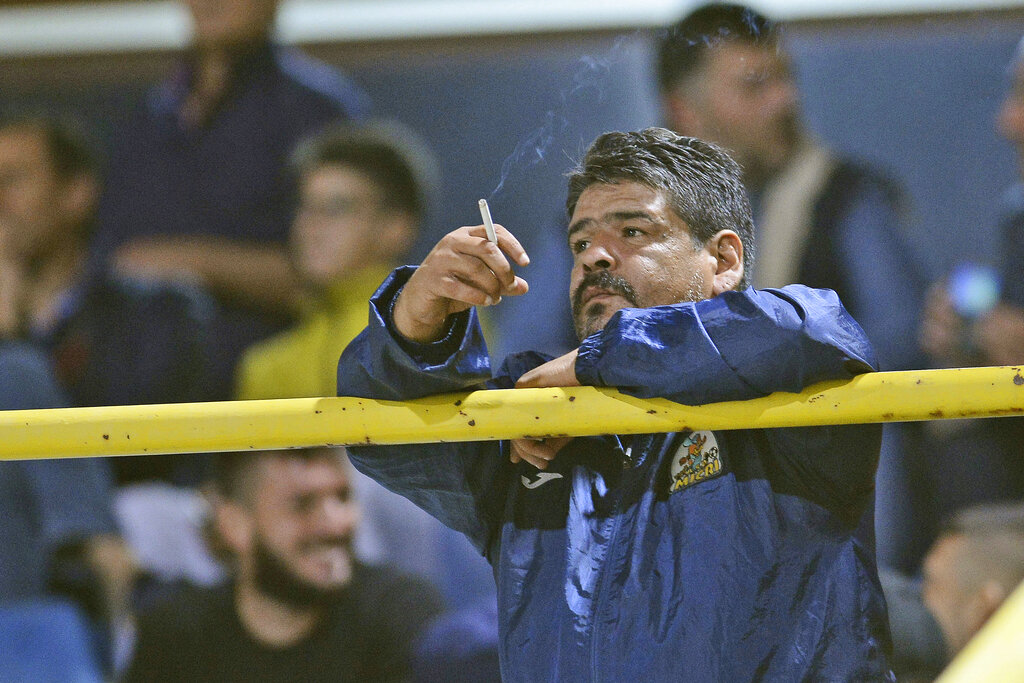 Hugo Maradona, hermano menor de la leyenda del fútbol DIego Maradona, Foto: AP