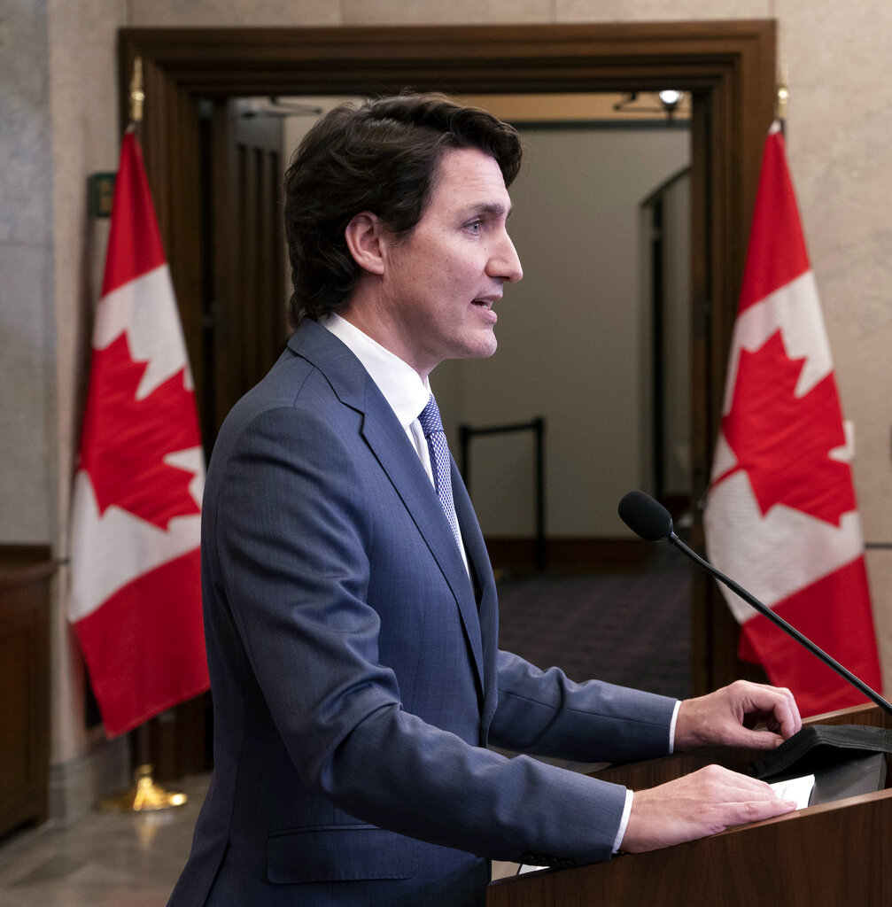 ministro canadiense Justin Trudeau Foto: AP