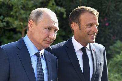 Putin y Macron Foto: AP