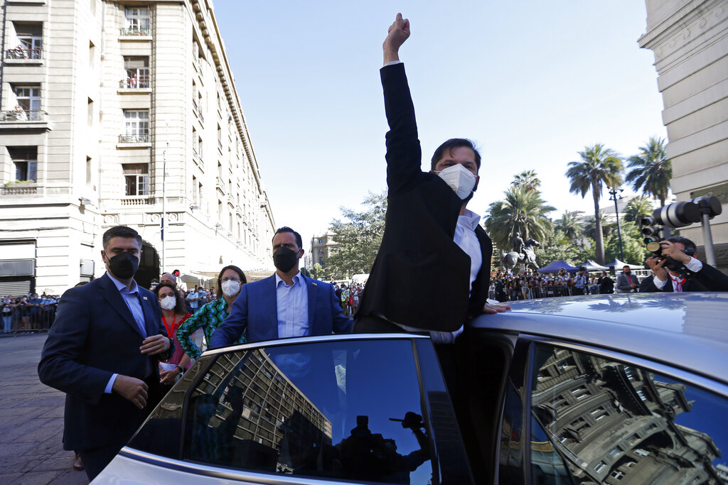 Boric se apresta a jurar como nuevo presidente de Chile Foto: AP