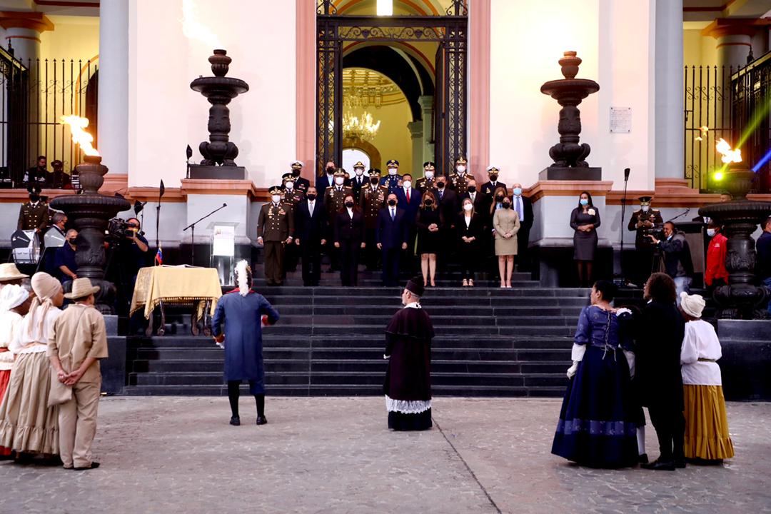 Autoridades venezolanas conmemoran 212 años el 19 de abril de 1810