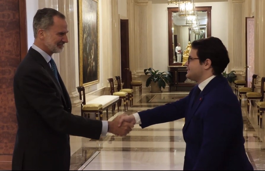 Joven venezolano participó en encuentro con el rey Felipe VI