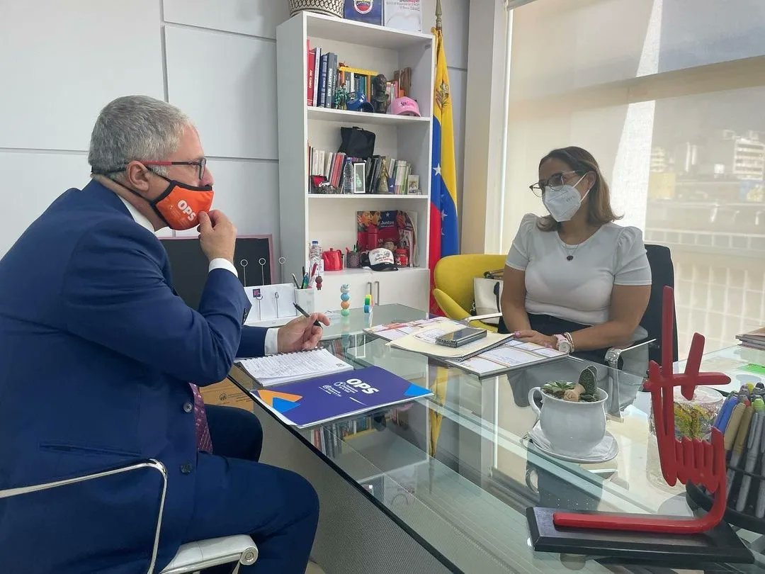 Ministra de Salud se reunió con representante de la OPS en Venezuela