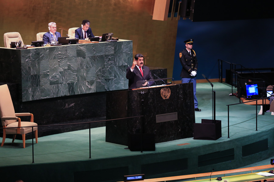 Maduro en la ONU: ha tejido una campaña de descrédito contra nuestro pueblo