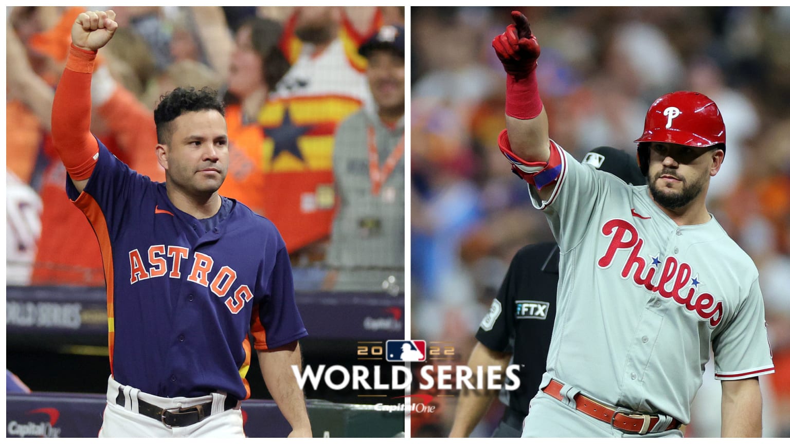 Jose Altuve por Astros y Bryce Harper por Filis buscan encender la chispa