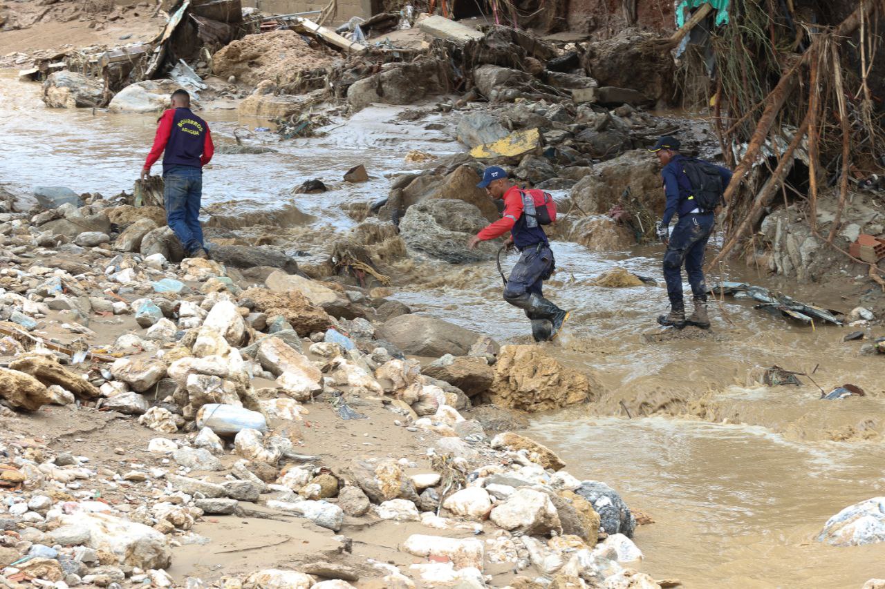 Las Tejerías recibió en seis horas las lluvias de un mes