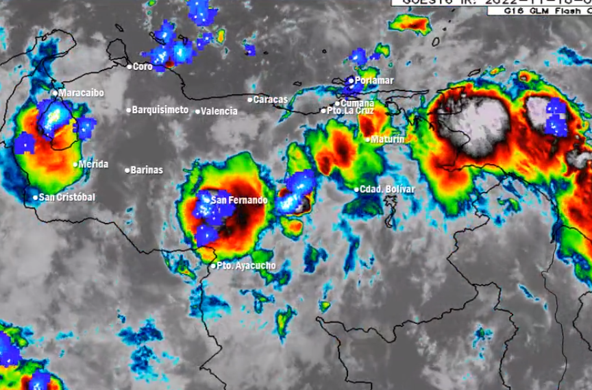 Se esperan lluvias en gran parte del país este 10-Nov