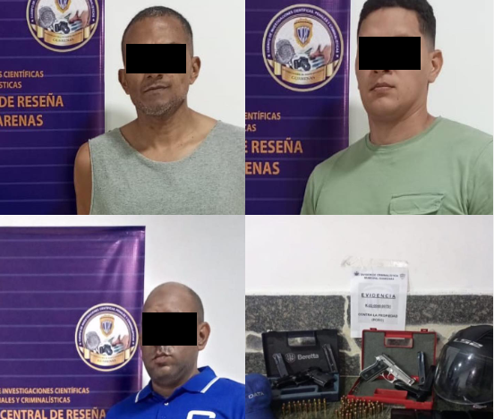 Tres detenidos por presuntamente robar $11 mil durante negociación de apartamento en Miranda