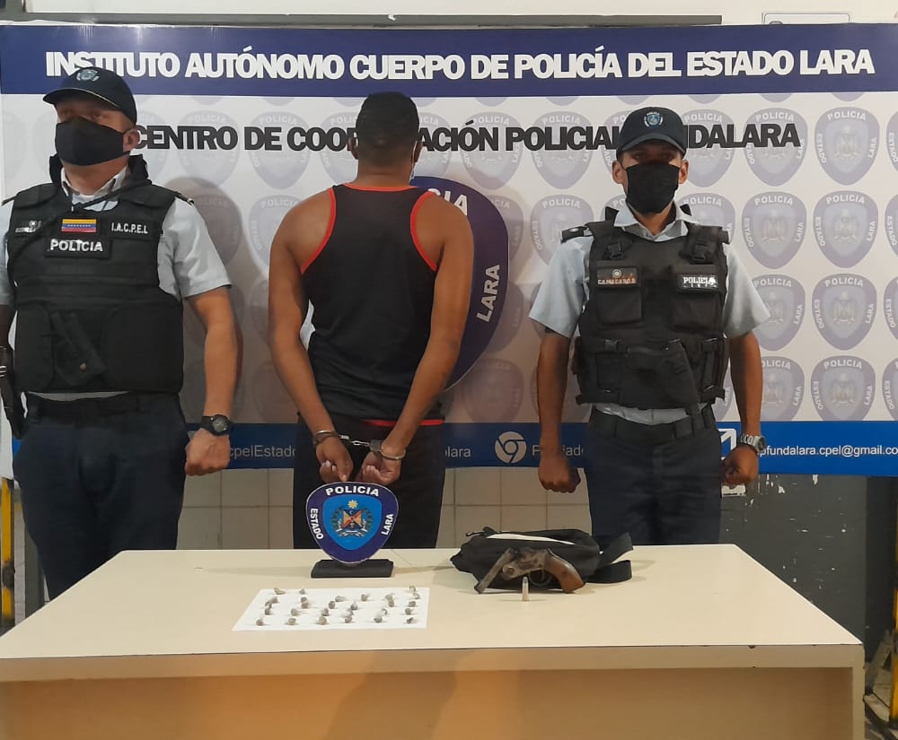 Polilara detiene a hombre por posesión de droga en Barquisimeto