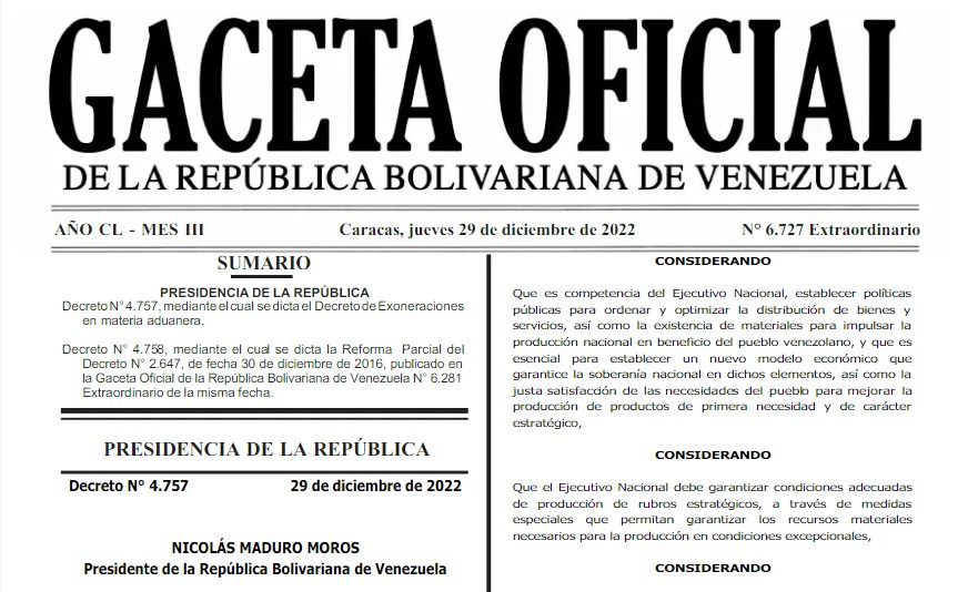 Gaceta Oficial