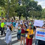 Venezolanos en Argentina protestaron por la posible visita de Nicolás Maduro