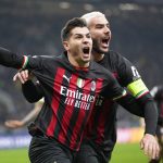 Brahim Díaz con su único gol encabezó celebración de jugadores del Milan en partido de la Champions