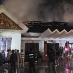 Incendio daña parte de la residencia del rey camboyano cerca del templo