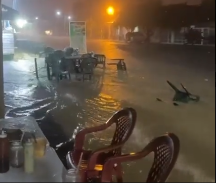 Inundaciones y comercios afectados por fuertes lluvias en Guanare este 5-Jun