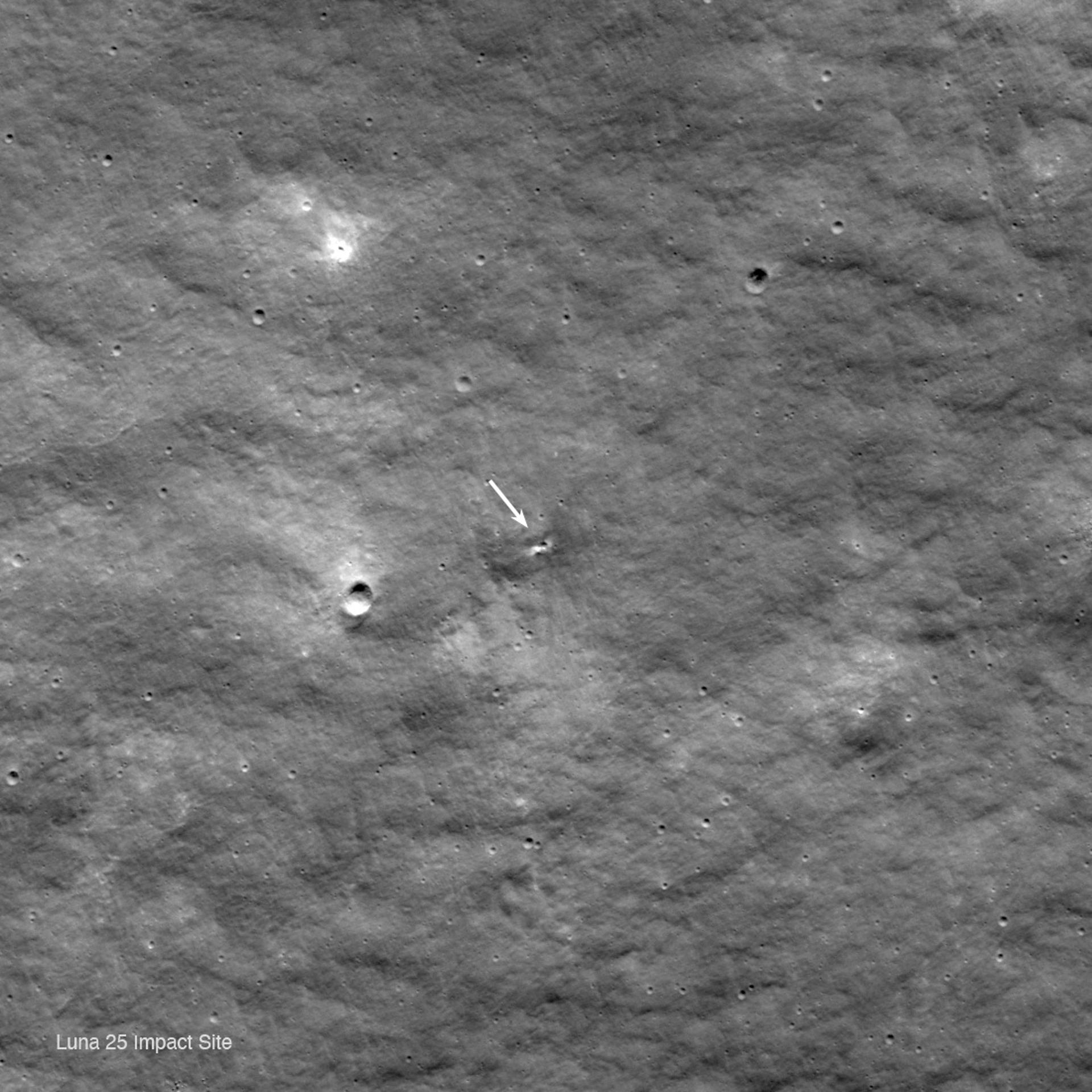 Capturan imágenes de la luna que muestran el “probable lugar de impacto de la misión rusa Luna 25”