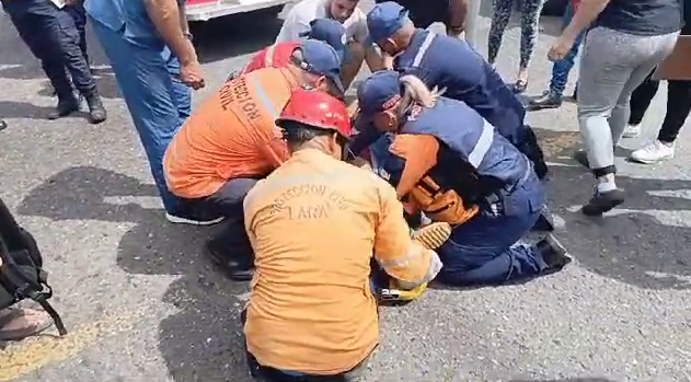 Un hombre resultó lesionado en accidente de tránsito en el este de Barquisimeto