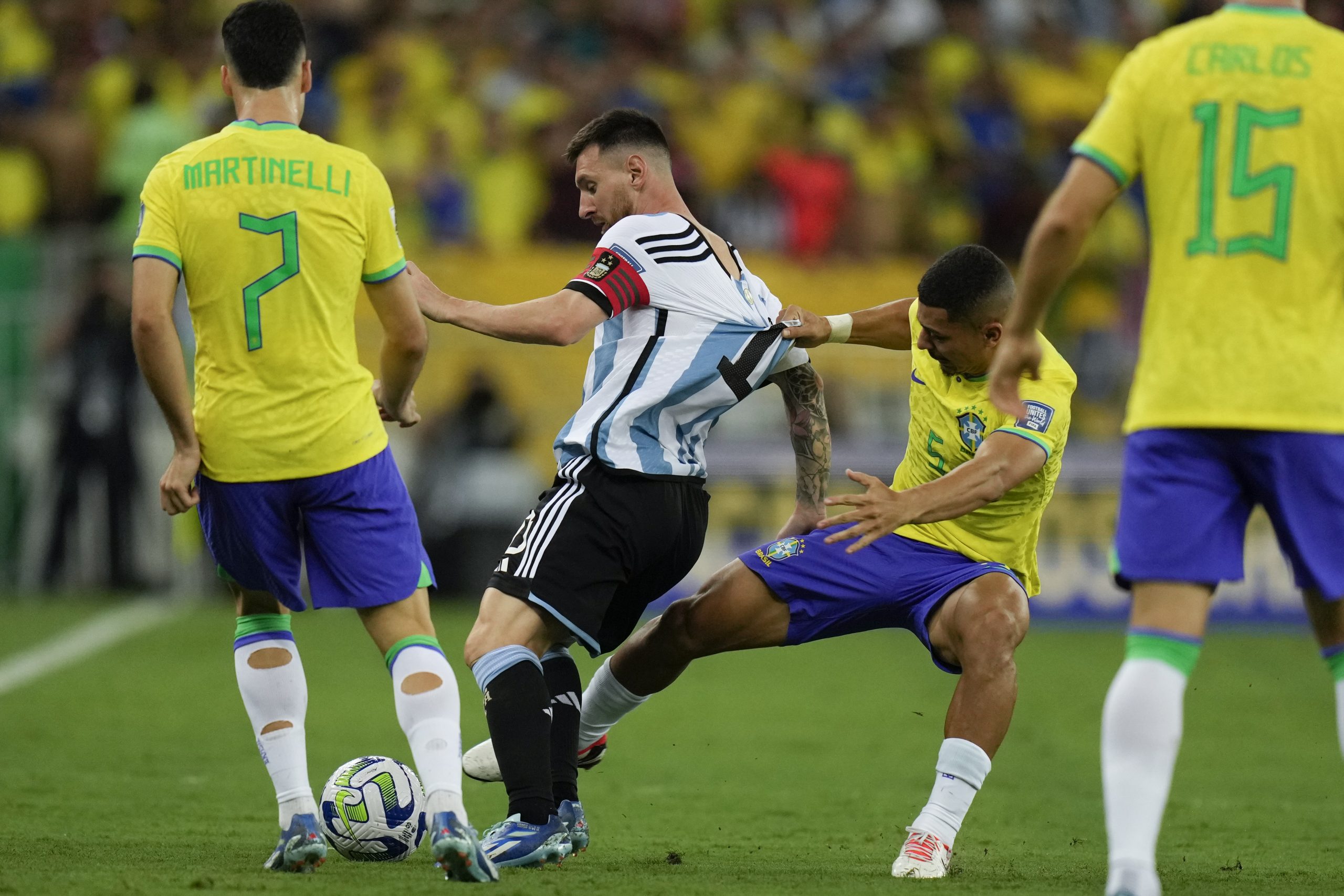 Argentna y Brasil foto AP