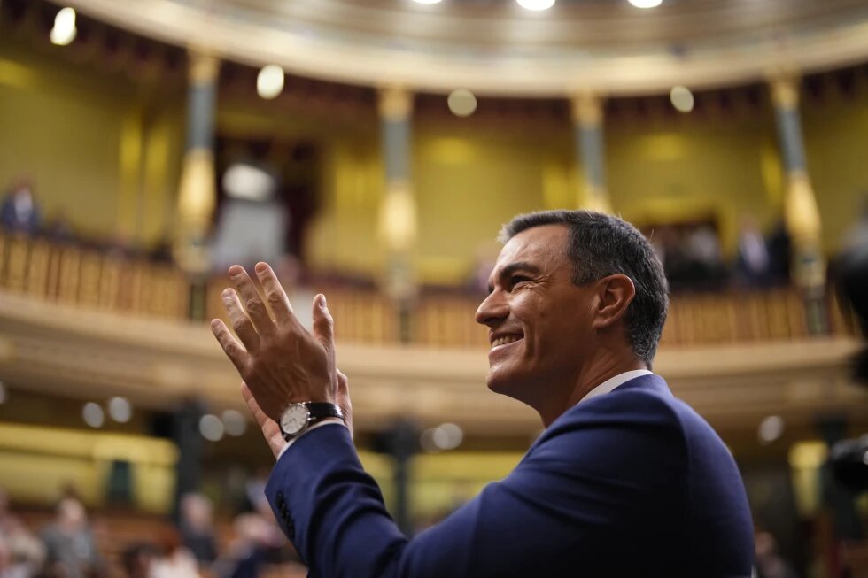 Con 179 votos del Congreso, Pedro Sánchez es reelecto presidente del Gobierno español