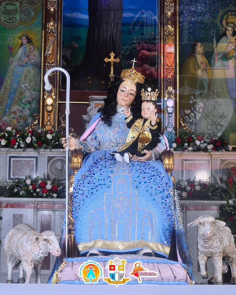 Así luce la imagen de la Divina Pastora rumbo a su visita 166 a Barquisimeto