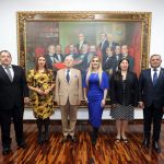 Nueva directiva del TSJ Caryslia Rodríguez (Presidenta), Edgar Gavidia (primer vicepresidente) y Tania D’ Amelio (segunda vicepresidenta) y a su vez presidenta de la Sala Constitucional