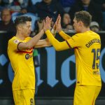 Barça se impone 2-1 al Celta de Vigo con gol de último momento de Lewandowski foto ap