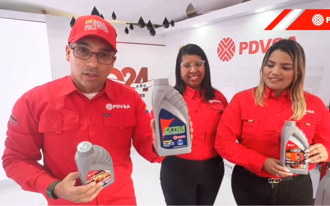 Pdvsa reactiva la producción de lubricantes para motores y dice que estarán disponibles en los próximos días
