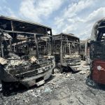 Incendio en estacionamiento de TransAragua destruye 112 autobuses