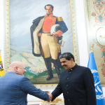 Maduro recibe al fiscal de la CPI, Karim Khan, en su cuarta visita al país