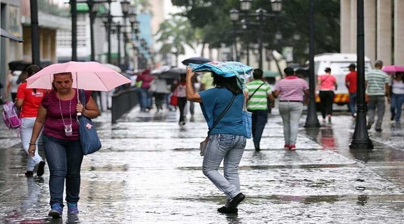 Inameh prevé lluvias en gran parte del país para la tarde y noche de este 07-Ago