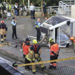 Al menos un muerto y 12 heridos por desplome de una cabina del teleférico en Medellín, Colombia