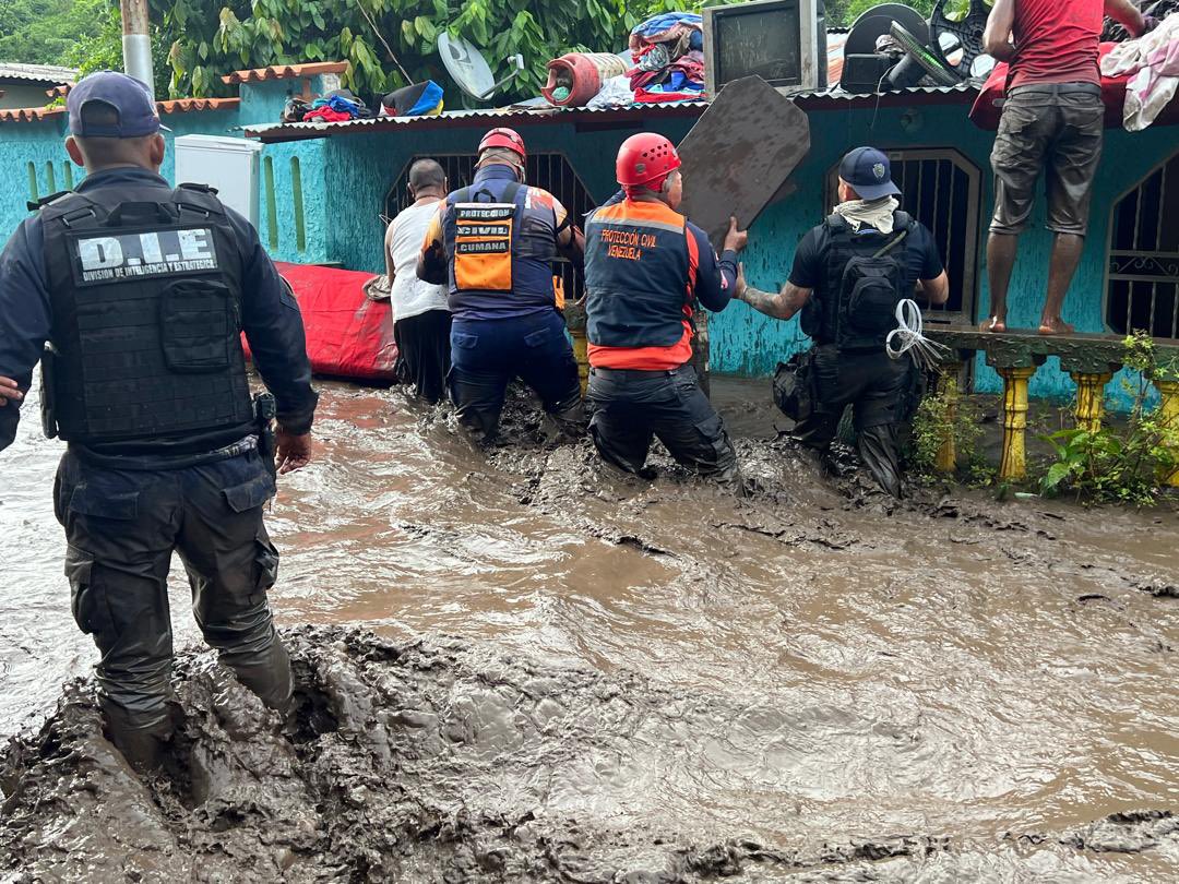 Cruz Roja Venezolana despliega equipo en Sucre para atender a comunidades afectadas