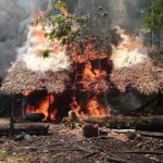 Funcionarios de la FANB destruyen campamento de minería ilegal en el municipio Autana del estado Amazonas