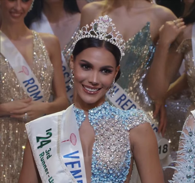 Venezolana, Sakra Guerrero, queda como tercera finalista del Miss International 2024