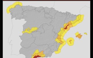 Alerta roja en Málaga y Tarragona por lluvias en España