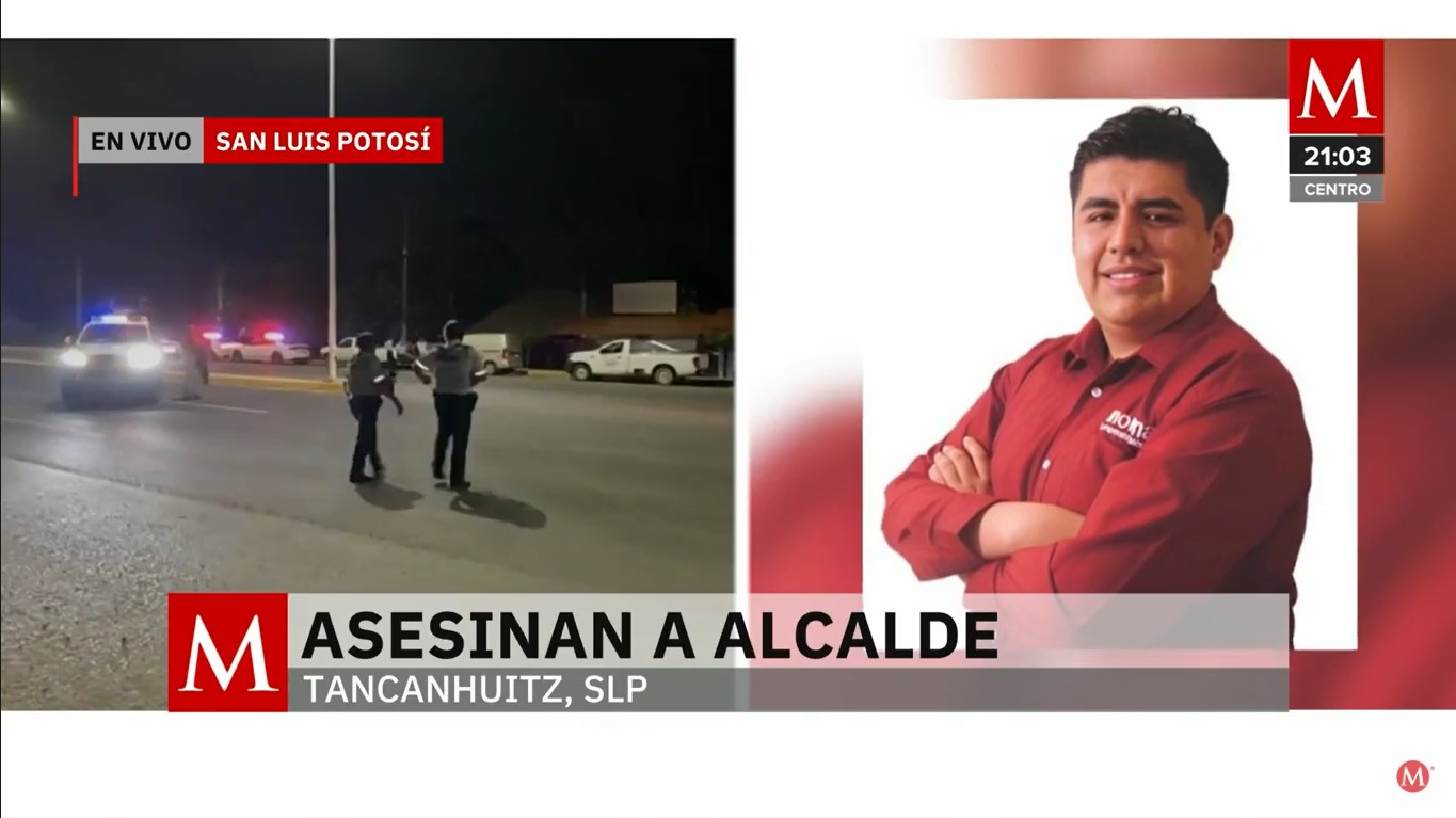 Asesinan a alcalde mexicano junto a otras tres personas en un ataque contra su vehículo