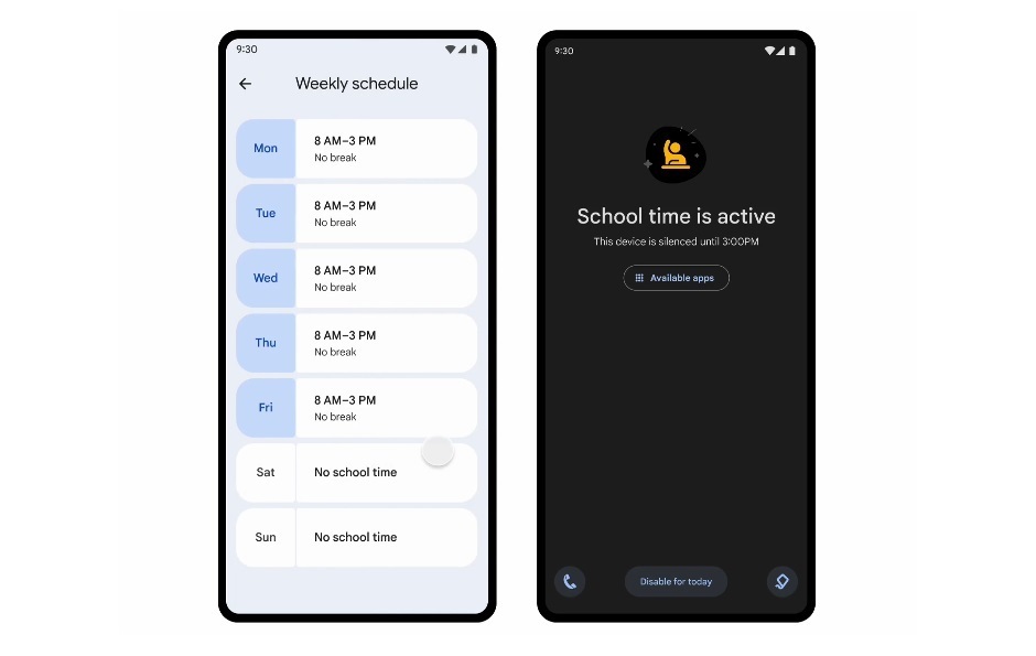 Google extenderá el modo 'Horario escolar' a los teléfonos y tabletas Android