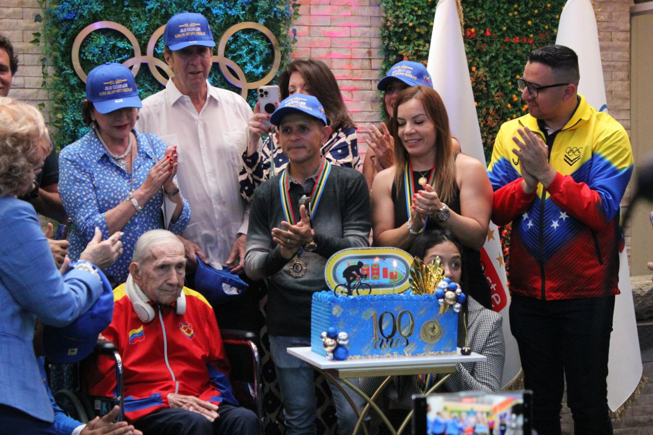 Pionero olímpico venezolano, Julio César León, cumplió 100 años de edad