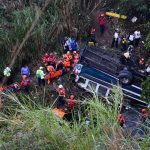 Al menos 30 fallecidos por el accidente de un autobús en la capital de Guatemala