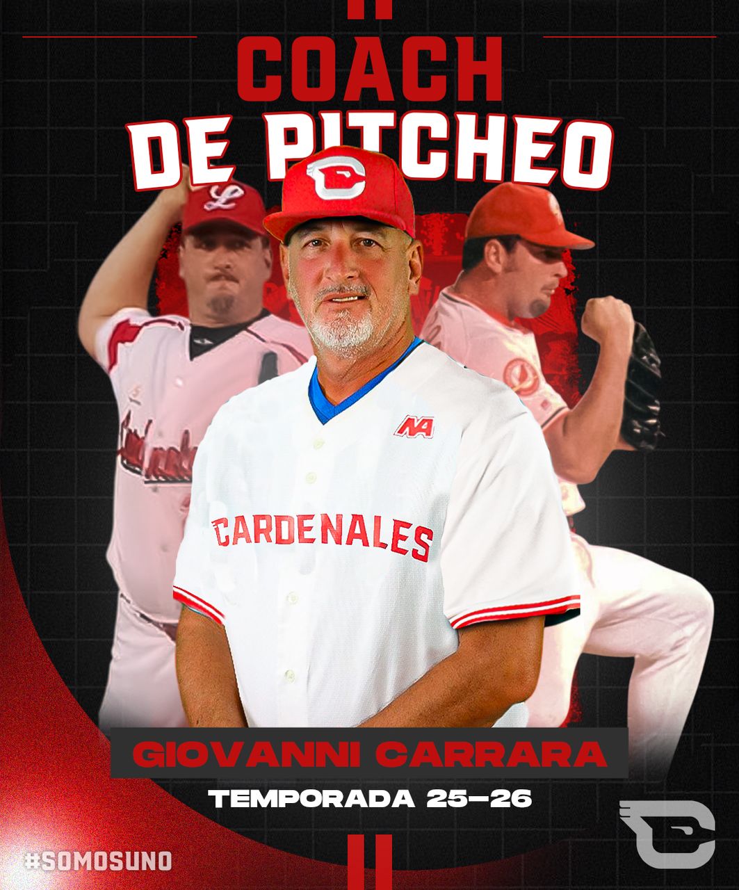 Cardenales de Lara refuerza su staff con el regreso de Giovanni Carrara
