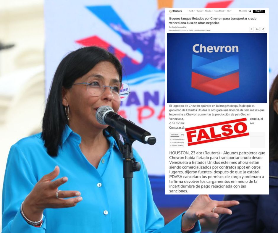 Delcy Rodríguez Foto Telegram Pdvsa