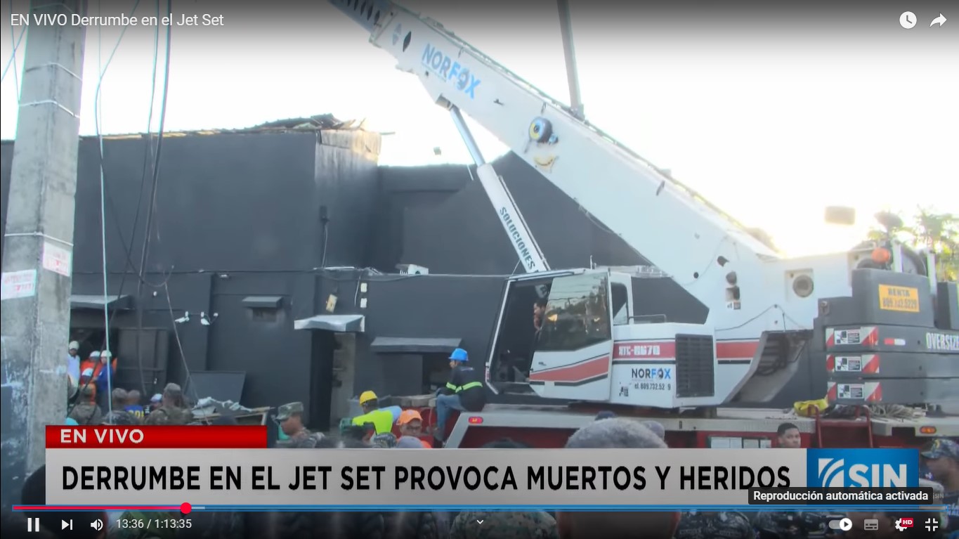 República Dominicana: Al menos 15 muertos por desplome de techo de una discoteca en Santo Domingo