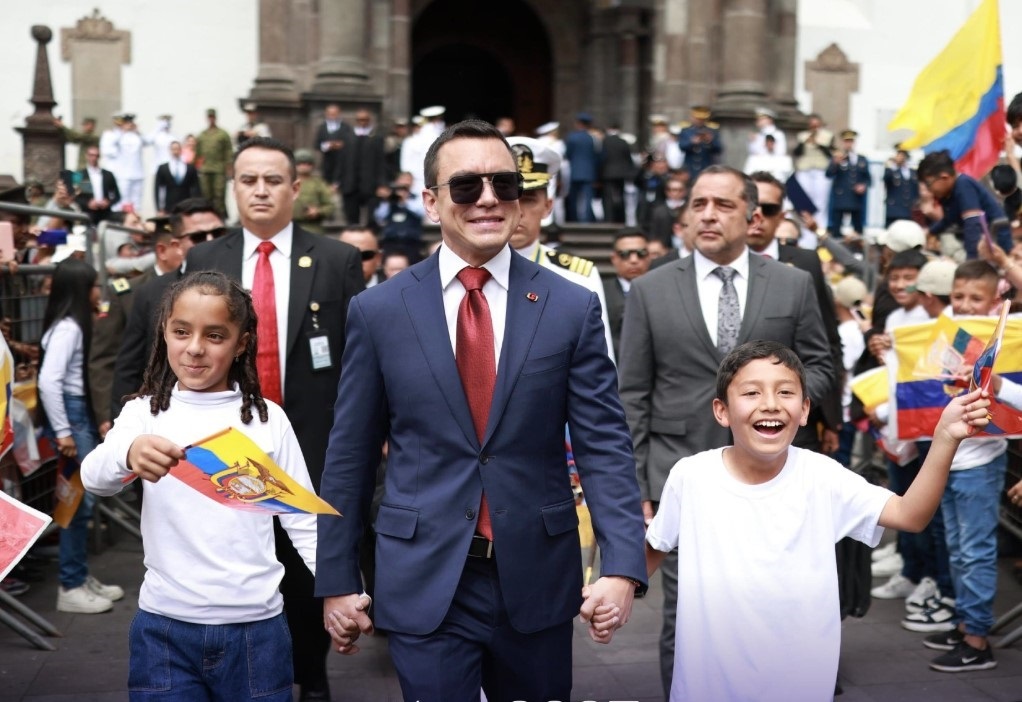 Daniel Noboa jura como presidente de Ecuador para el período 2025-2029